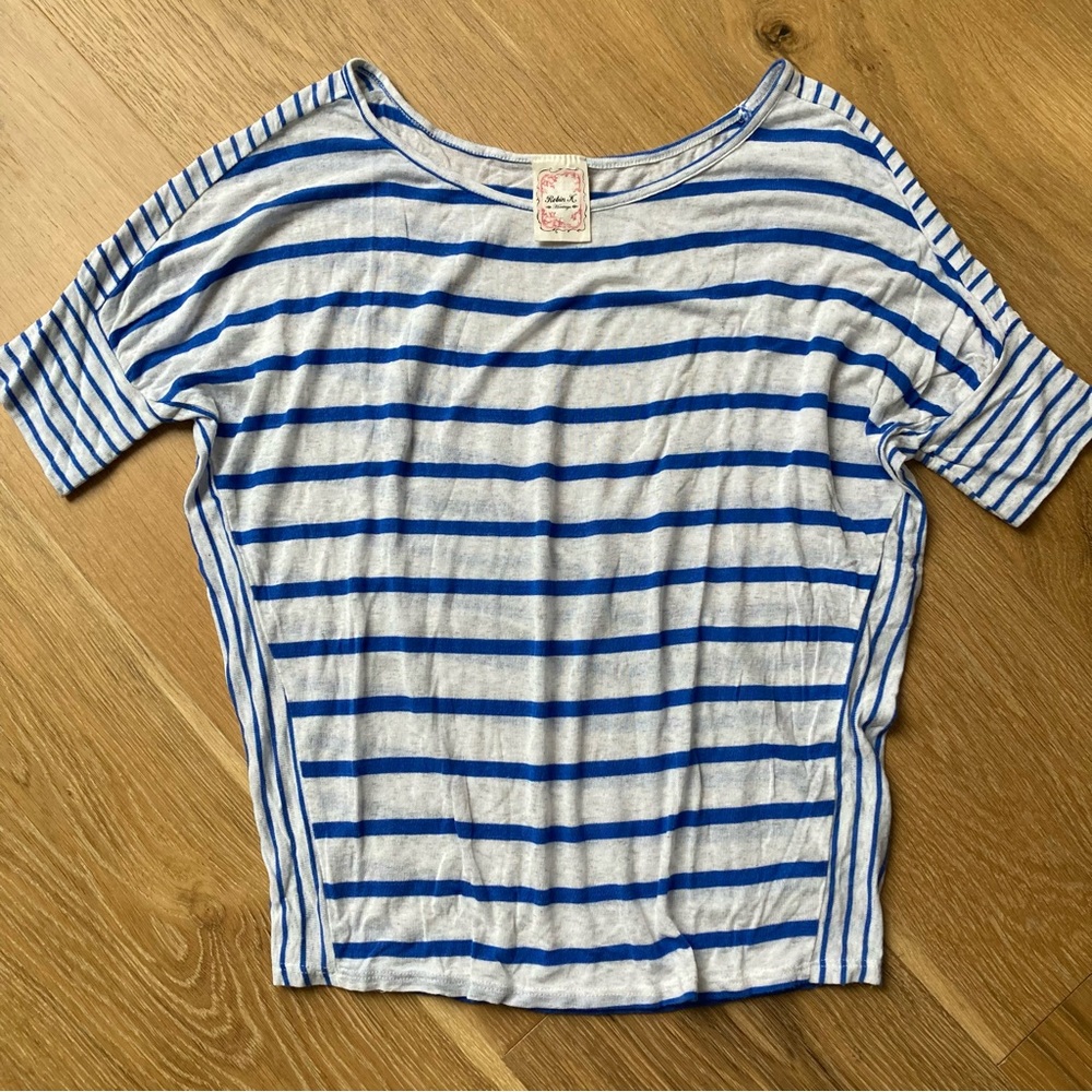 Stripes short sleeve top